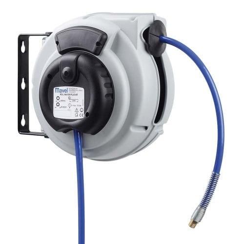 Slanghaspel 9m (lucht/water) - 10bar - slang dia. int. 8mm