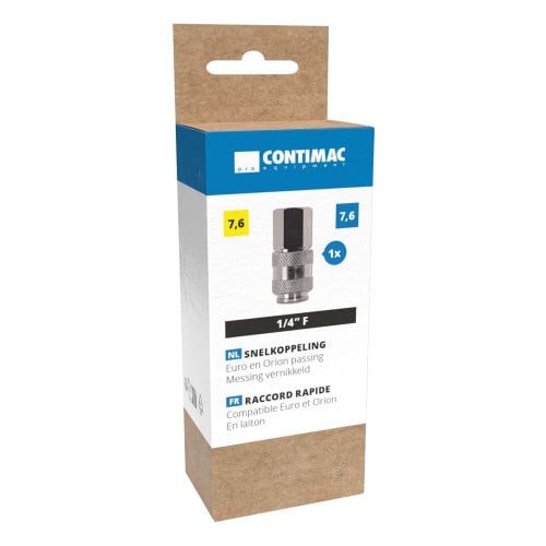 Raccord rapide universel ¼ Filetage intérieur (par pièce en blister)