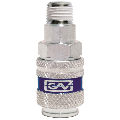 Universele snelkoppeling in gehard staal - buitendraad 1/2