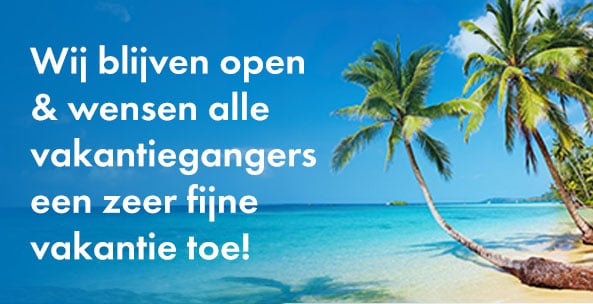 Wij blijven open